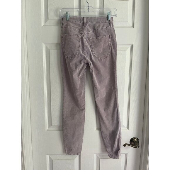We The Free Corduroy Pants Lavender Soft Purple Button Fly - Picture 3 of 3